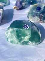 Load image into Gallery viewer, Fluorite Slice | Clarity | Focus | Decisiveness
