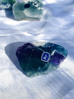 Load image into Gallery viewer, Fluorite Slice | Clarity | Focus | Decisiveness
